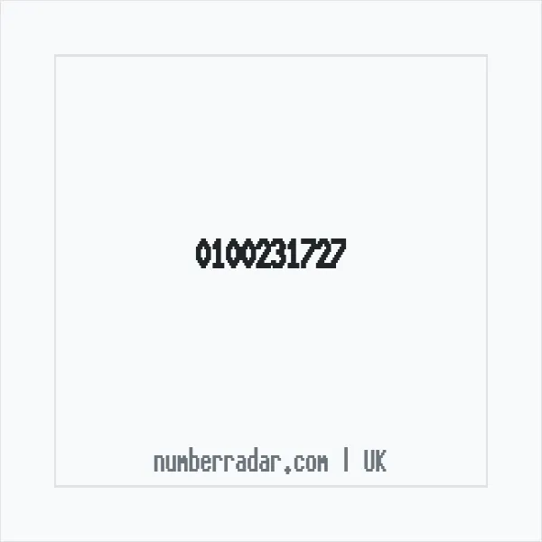 Reverse number check for +44 100231727 — who called me?