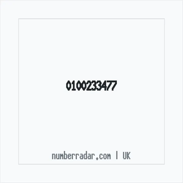 Reverse number check for +44 100233477 — who called me?