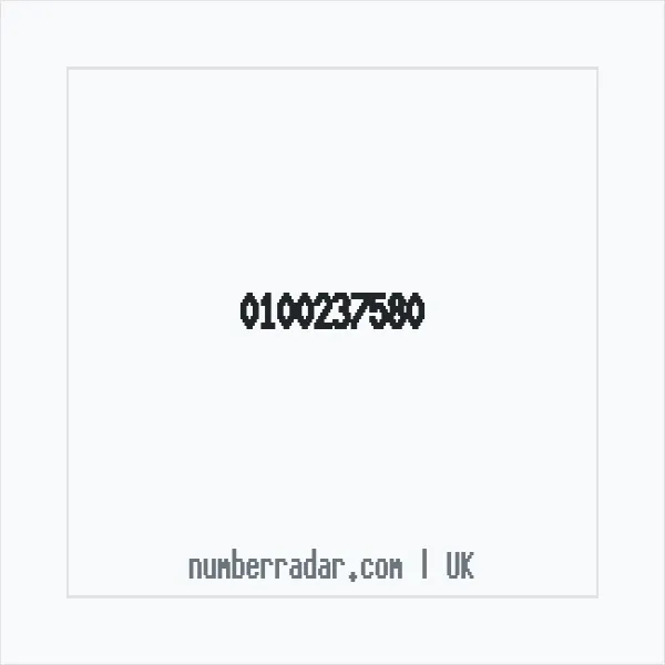 Reverse number check for +44 100237580 — who called me?