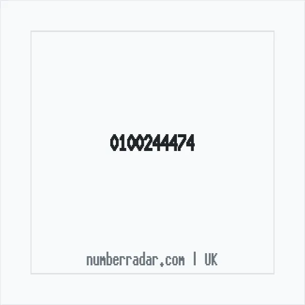 Reverse number check for +44 100244474 — who called me?
