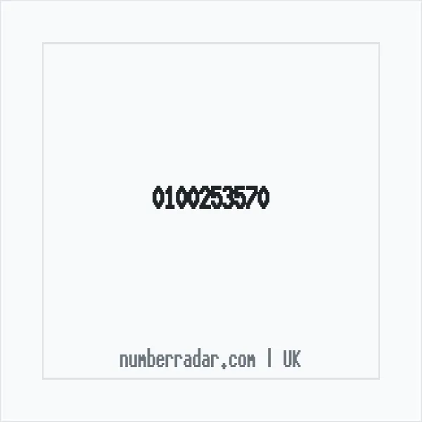Reverse number check for +44 100253570 — who called me?