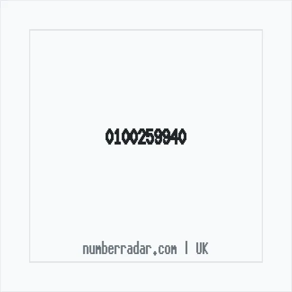 Reverse number check for +44 100259940 — who called me?