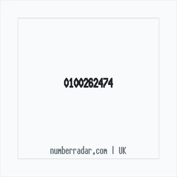 Reverse number check for +44 100262474 — who called me?