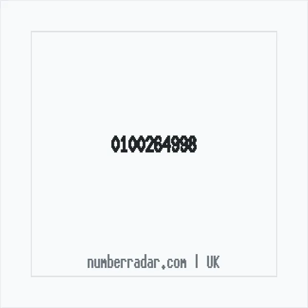 Reverse number check for +44 100264998 — who called me?