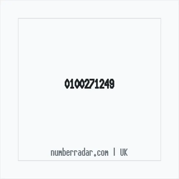 Reverse number check for +44 100271249 — who called me?