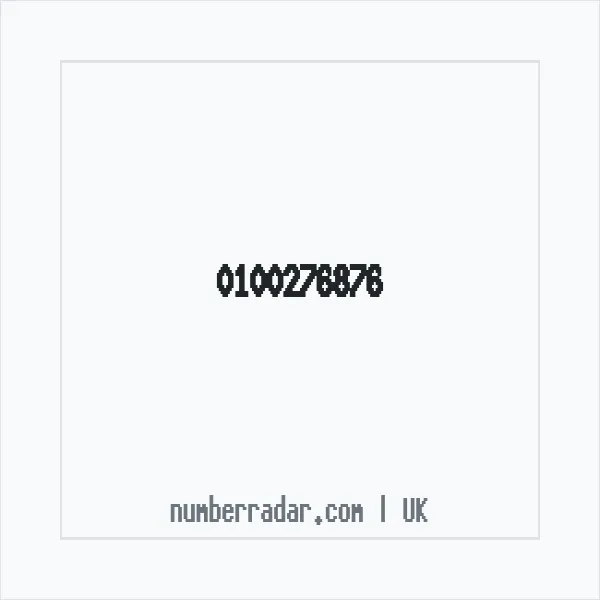 Reverse number check for +44 100276876 — who called me?