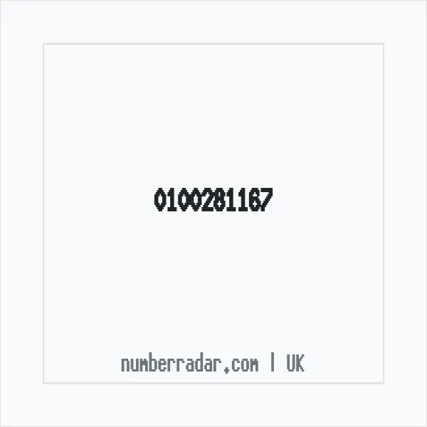 Reverse number check for +44 100281167 — who called me?