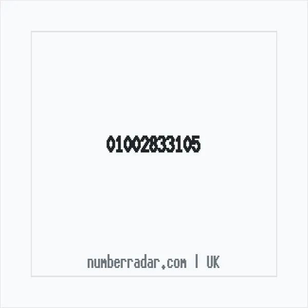 Reverse number check for +44 1002 833105 — who called me?