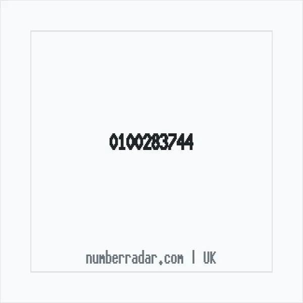 Reverse number check for +44 100283744 — who called me?