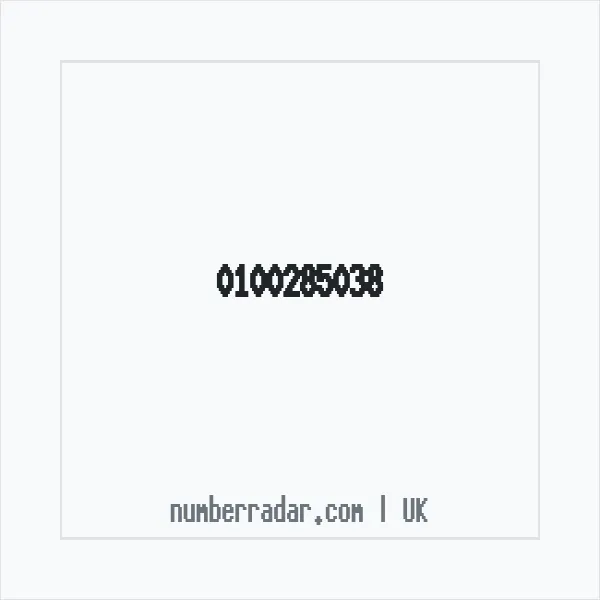 Reverse number check for +44 100285038 — who called me?