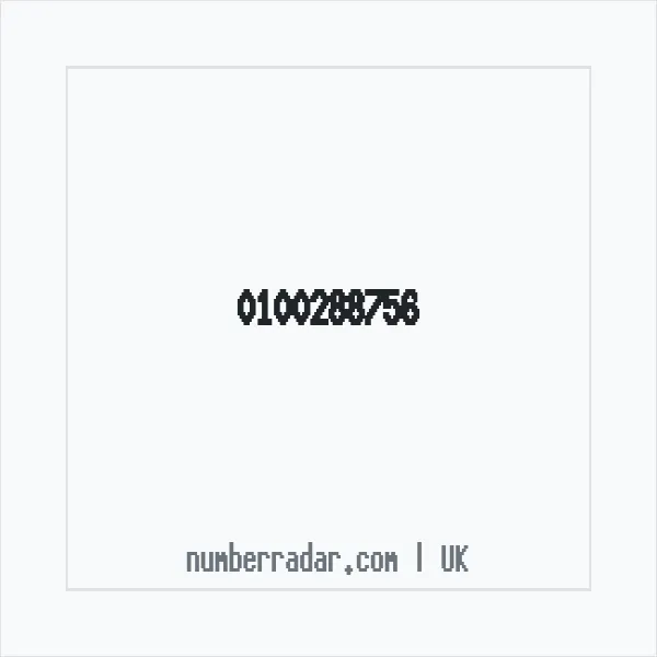 Reverse number check for +44 100288756 — who called me?