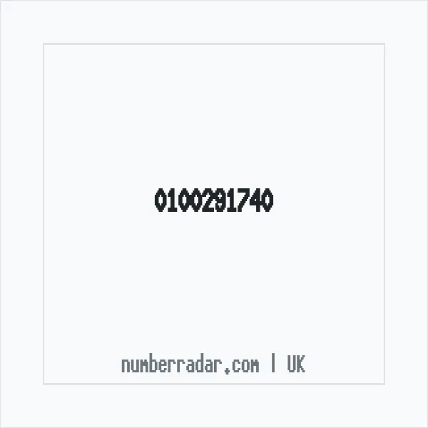 Reverse number check for +44 100291740 — who called me?