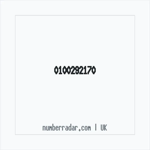 Reverse number check for +44 100292170 — who called me?