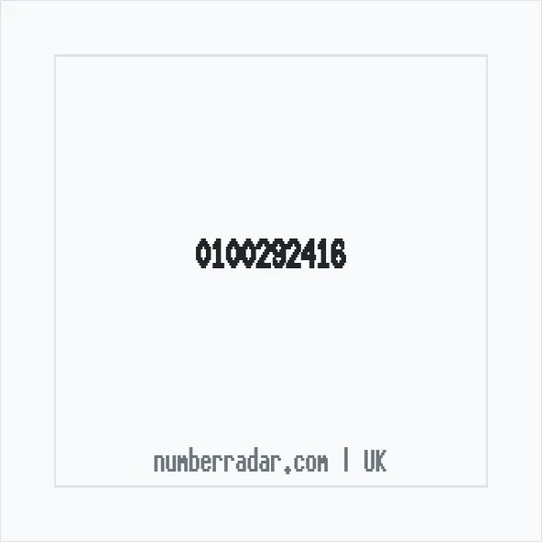 Reverse number check for +44 100292416 — who called me?