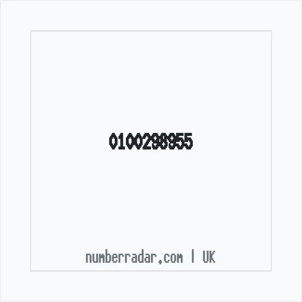Reverse number check for +44 100298955 — who called me?