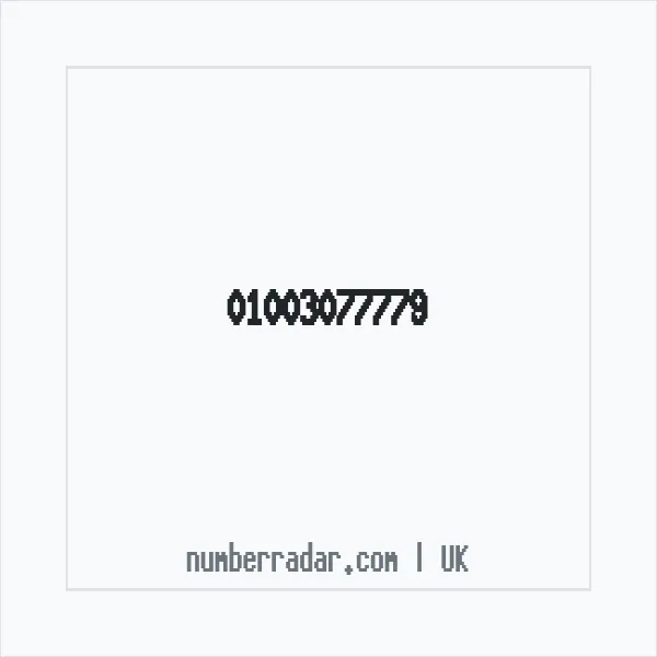 Reverse number check for +44 1003 077779 — who called me?