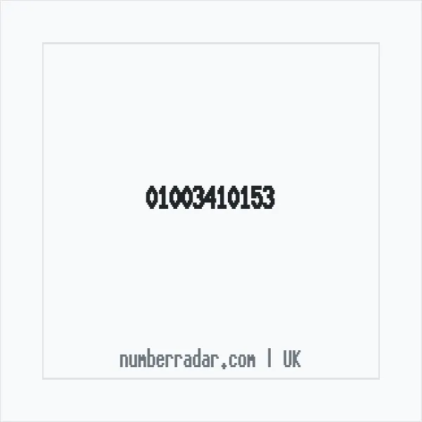 Reverse number check for +44 1003 410153 — who called me?