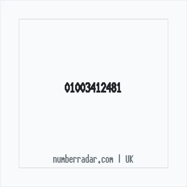 Reverse number check for +44 1003 412481 — who called me?