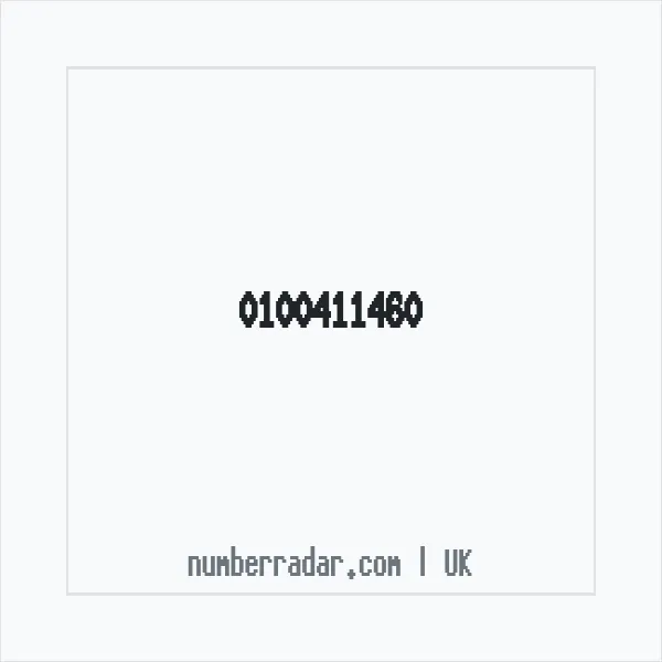 Reverse number check for +44 100411460 — who called me?