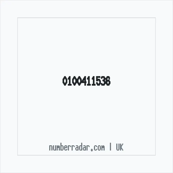 Reverse number check for +44 100411536 — who called me?