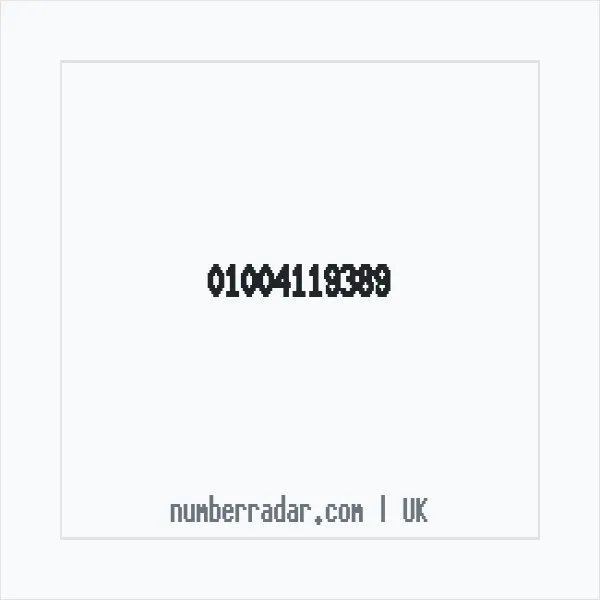 Reverse number check for +44 1004 119389 — who called me?