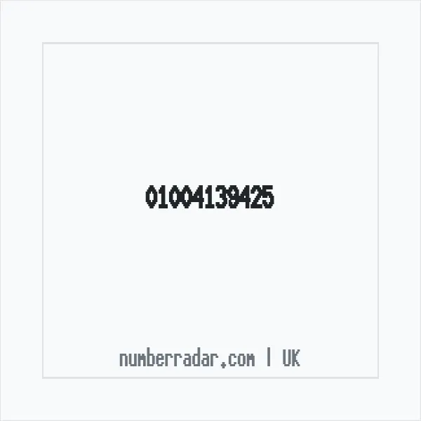Reverse number check for +44 1004 139425 — who called me?