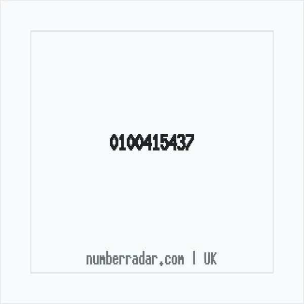 Reverse number check for +44 100415437 — who called me?