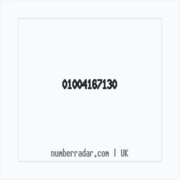 Reverse number check for +44 1004 167130 — who called me?