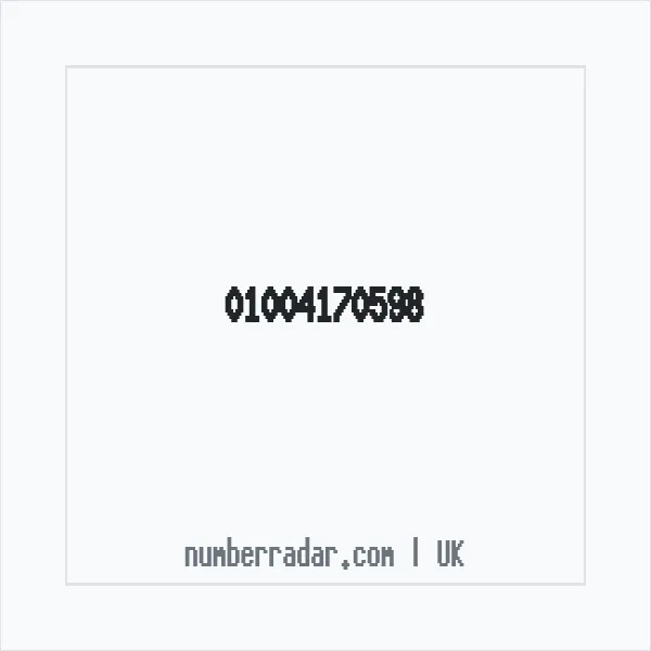 Reverse number check for +44 1004 170598 — who called me?