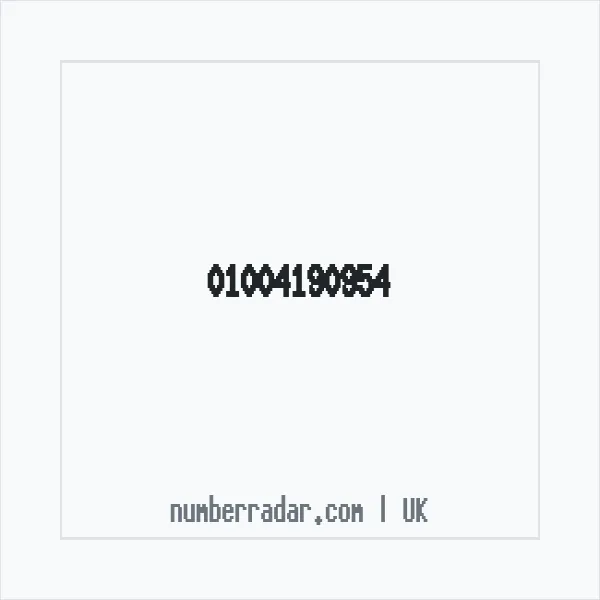 Reverse number check for +44 1004 190954 — who called me?