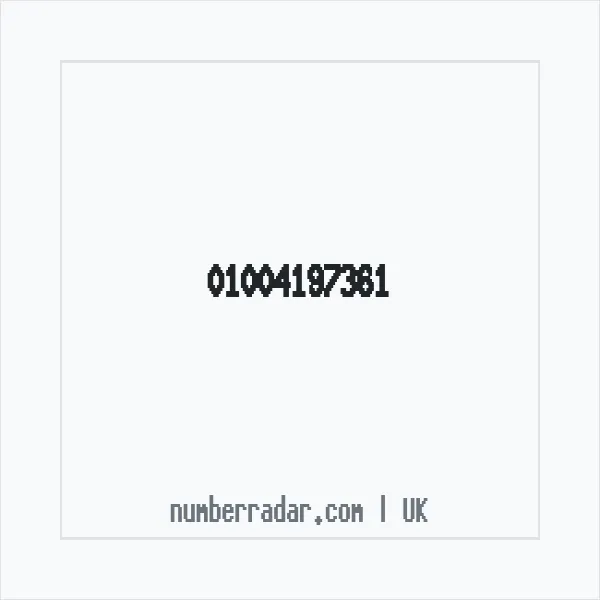 Reverse number check for +44 1004 197361 — who called me?