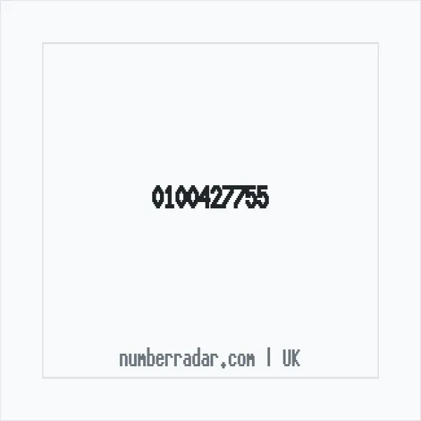 Reverse number check for +44 100427755 — who called me?
