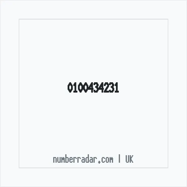 Reverse number check for +44 100434231 — who called me?