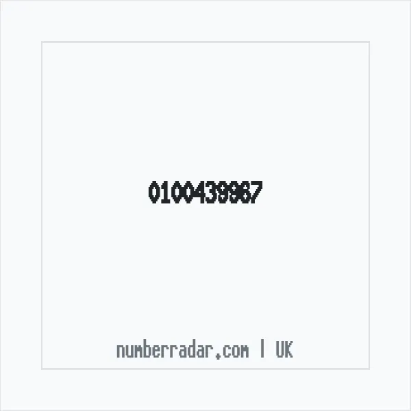 Reverse number check for +44 100439967 — who called me?