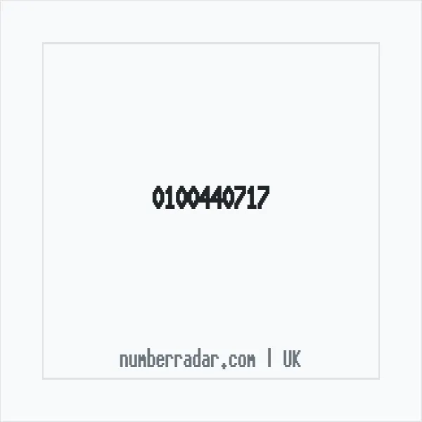 Reverse number check for +44 100440717 — who called me?