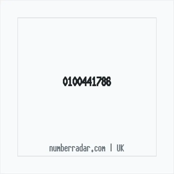 Reverse number check for +44 100441786 — who called me?