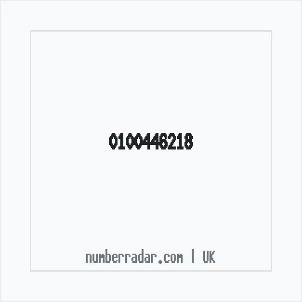 Reverse number check for +44 100446218 — who called me?