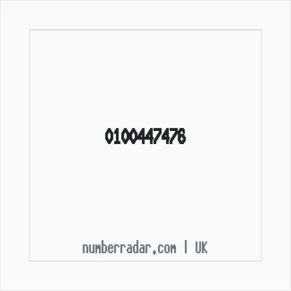 Reverse number check for +44 100447476 — who called me?