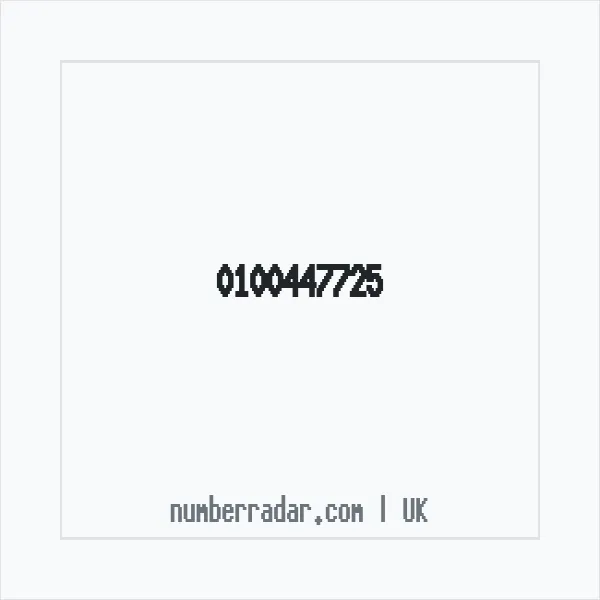 Reverse number check for +44 100447725 — who called me?