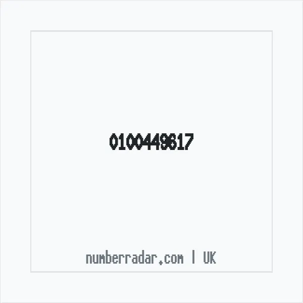 Reverse number check for +44 100449617 — who called me?