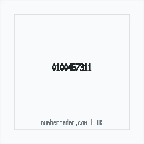 Reverse number check for +44 100457311 — who called me?