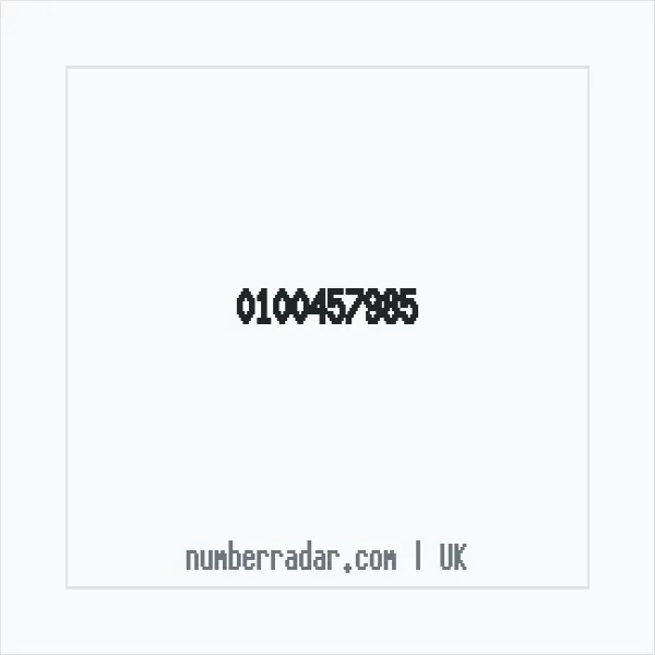 Reverse number check for +44 100457985 — who called me?