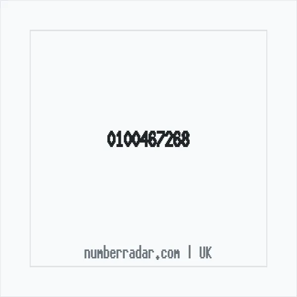 Reverse number check for +44 100467268 — who called me?