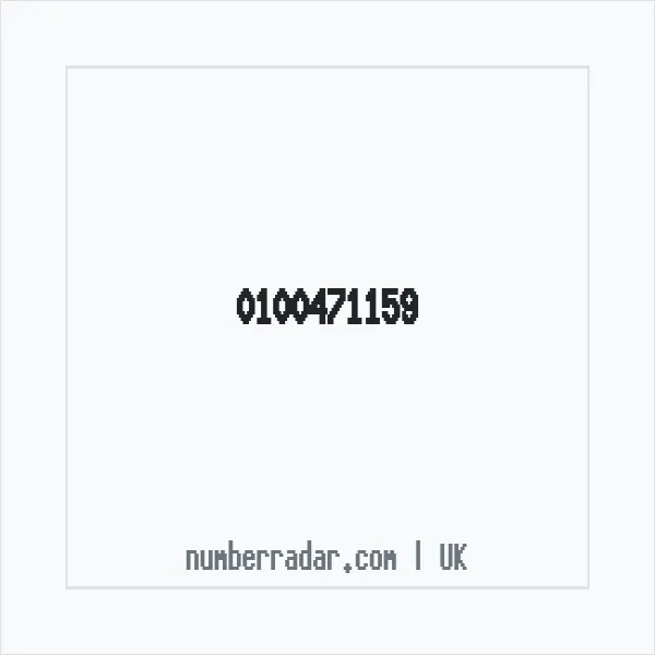 Reverse number check for +44 100471159 — who called me?