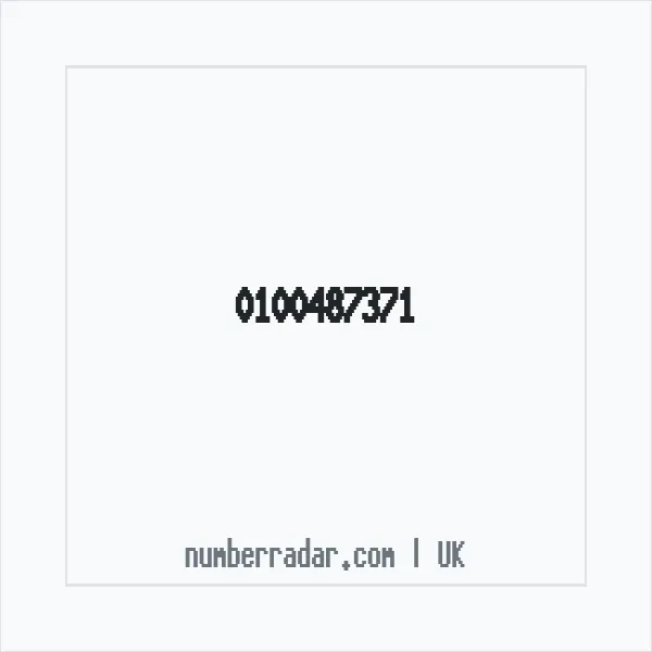 Reverse number check for +44 100487371 — who called me?