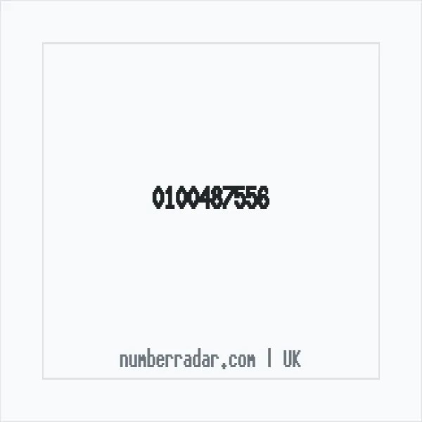 Reverse number check for +44 100487556 — who called me?