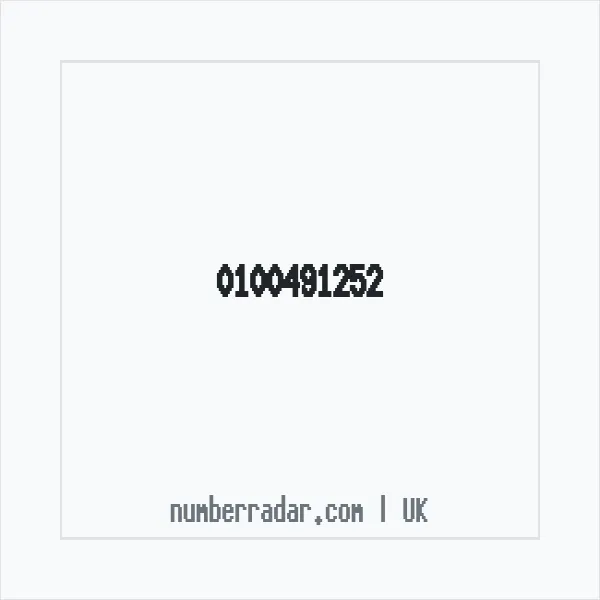 Reverse number check for +44 100491252 — who called me?