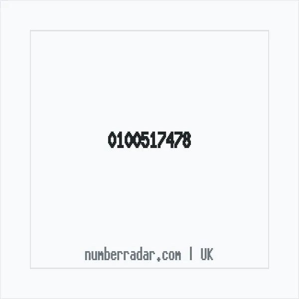 Reverse number check for +44 100517478 — who called me?