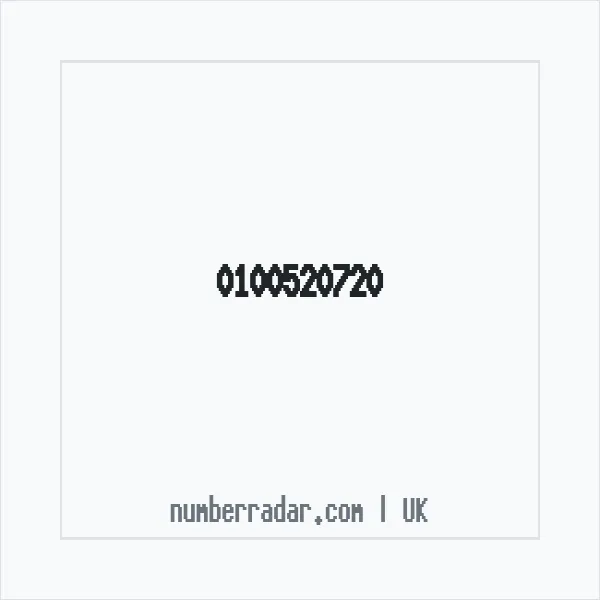 Reverse number check for +44 100520720 — who called me?