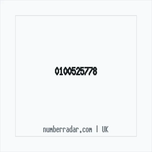 Reverse number check for +44 100525778 — who called me?